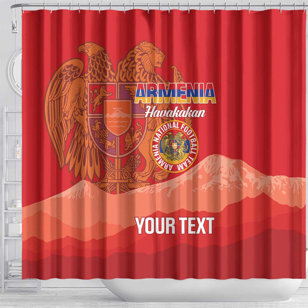 Custom Armenia Football Shower Curtain Come On Havakakan LT14