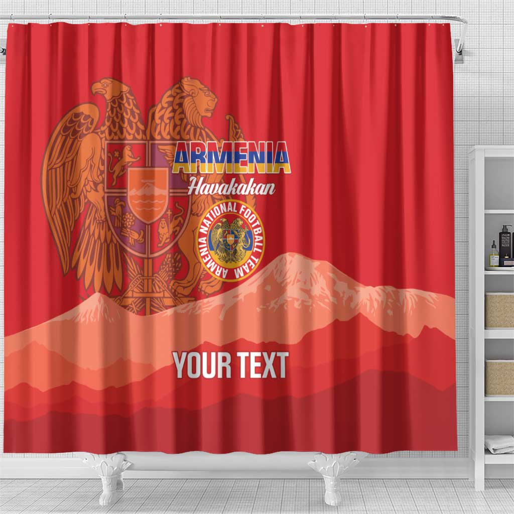 Custom Armenia Football Shower Curtain Come On Havakakan LT14