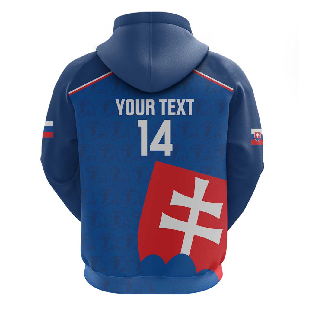 Custom Slovakia Football Hoodie Come On Sokoli Falcon Pattern LT14