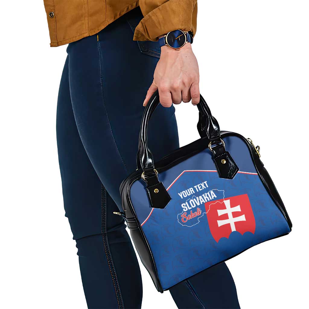 Custom Slovakia Football Shoulder Handbag Come On Sokoli Falcon Pattern LT14