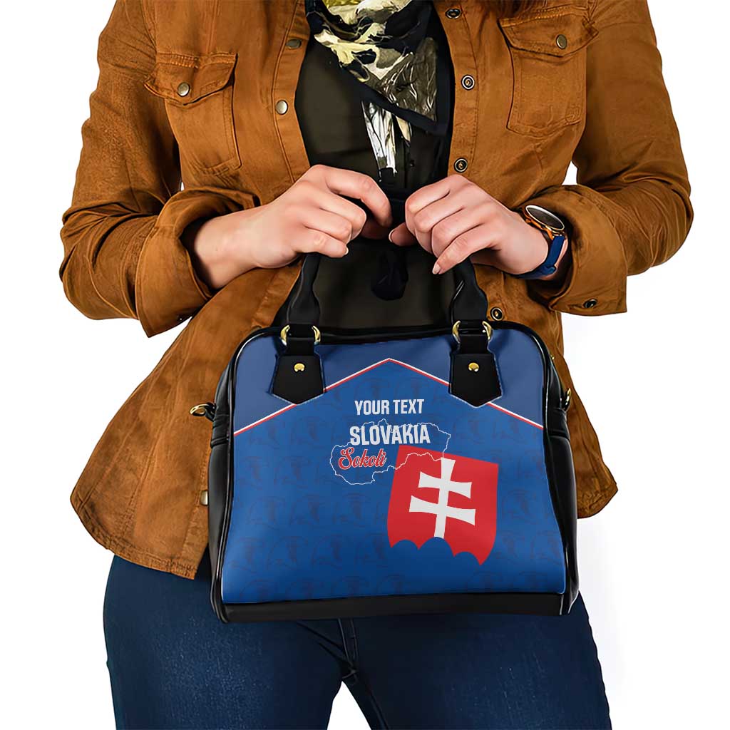 Custom Slovakia Football Shoulder Handbag Come On Sokoli Falcon Pattern LT14
