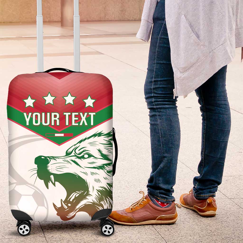 Custom Italy Football Luggage Cover Go Gli Azzurri Italian Wolf LT14