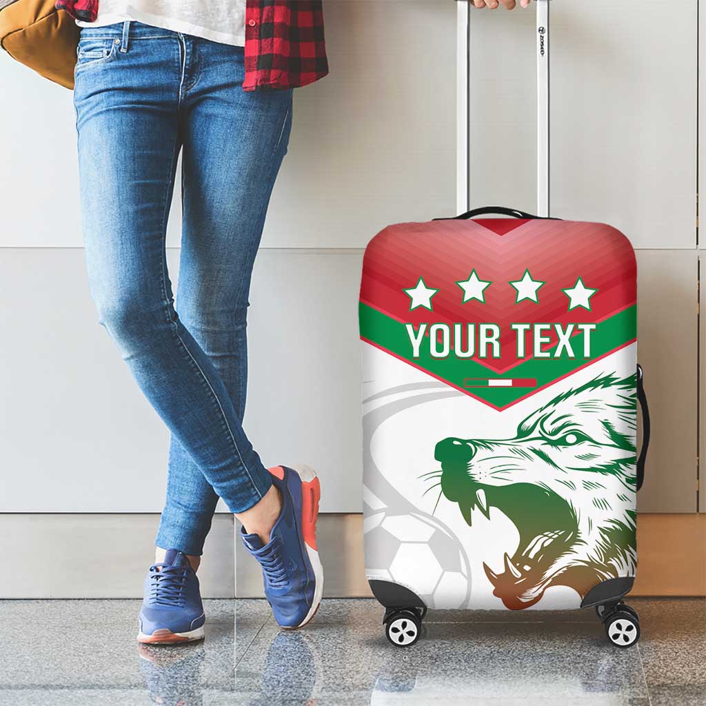 Custom Italy Football Luggage Cover Go Gli Azzurri Italian Wolf LT14