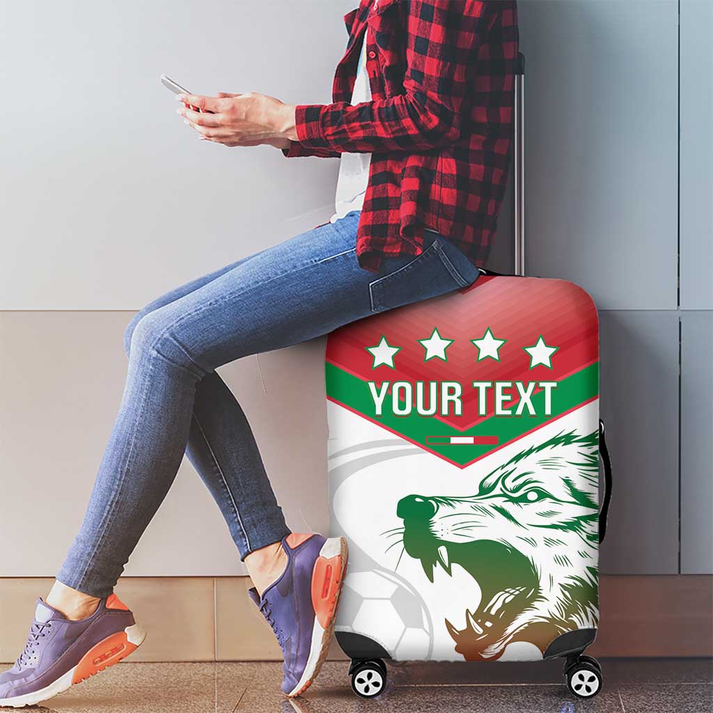 Custom Italy Football Luggage Cover Go Gli Azzurri Italian Wolf LT14