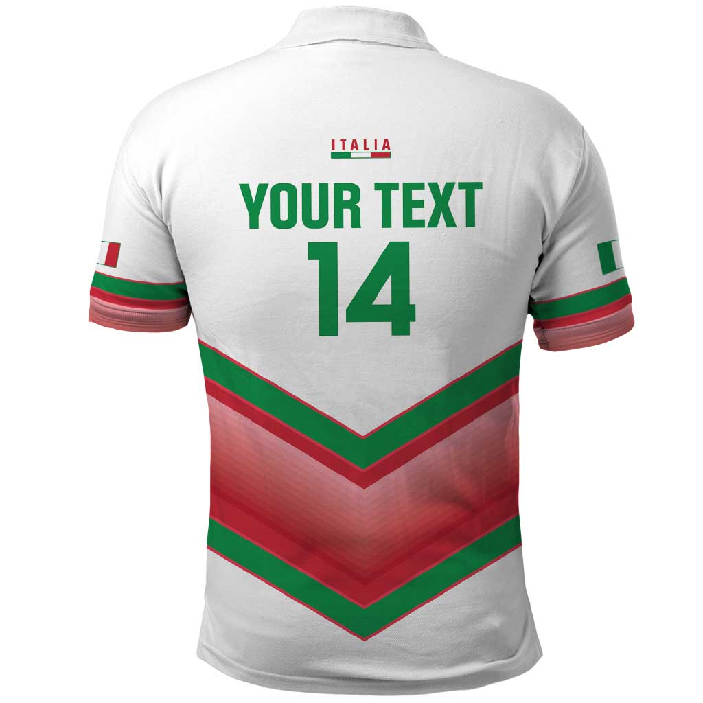 Custom Italy Football Polo Shirt Go Gli Azzurri Italian Wolf LT14