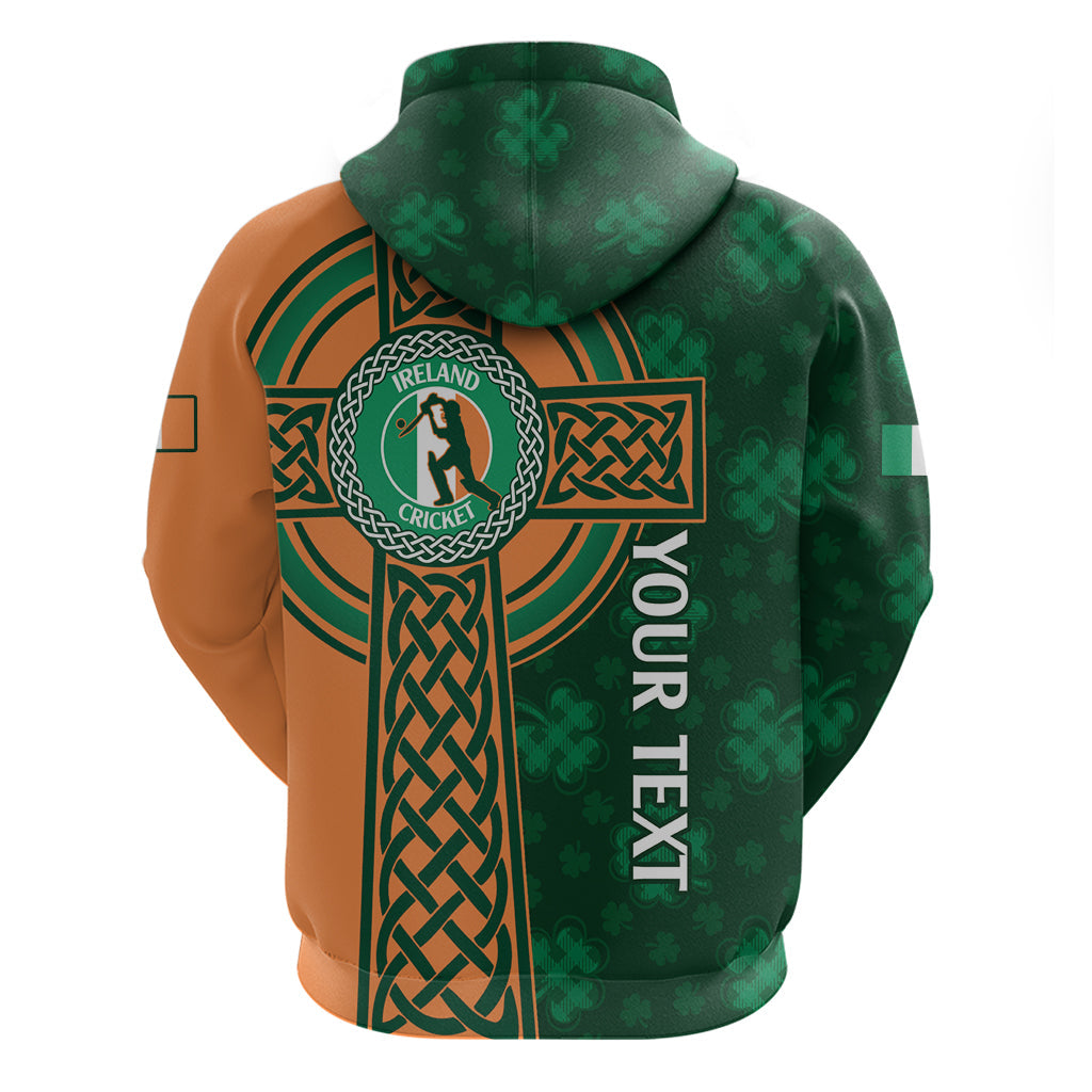Custom Ireland Cricket Hoodie 2024 Celtic Shamrock Go Champions LT14