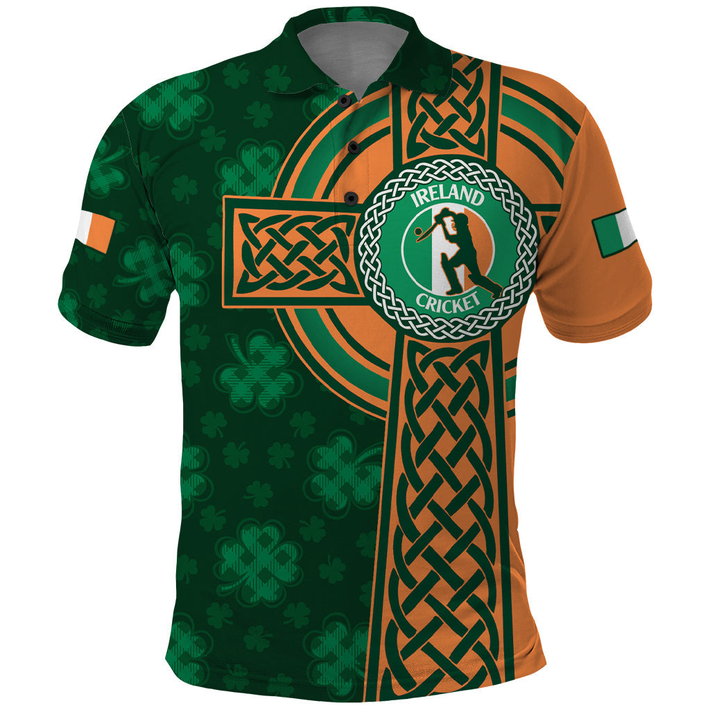 Custom Ireland Cricket Polo Shirt 2024 Celtic Shamrock Go Champions LT14