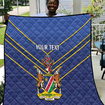 Custom Namibia Cricket Quilt 2024 Go Eagles African Pattern LT14