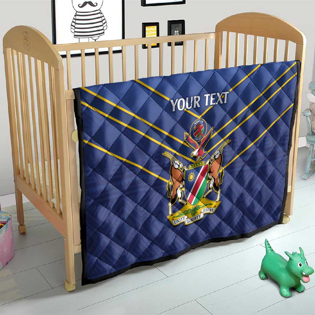 Custom Namibia Cricket Quilt 2024 Go Eagles African Pattern LT14