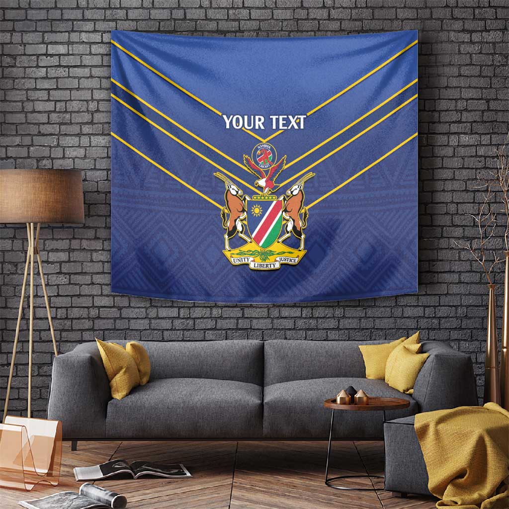 Custom Namibia Cricket Tapestry 2024 Go Eagles African Pattern LT14