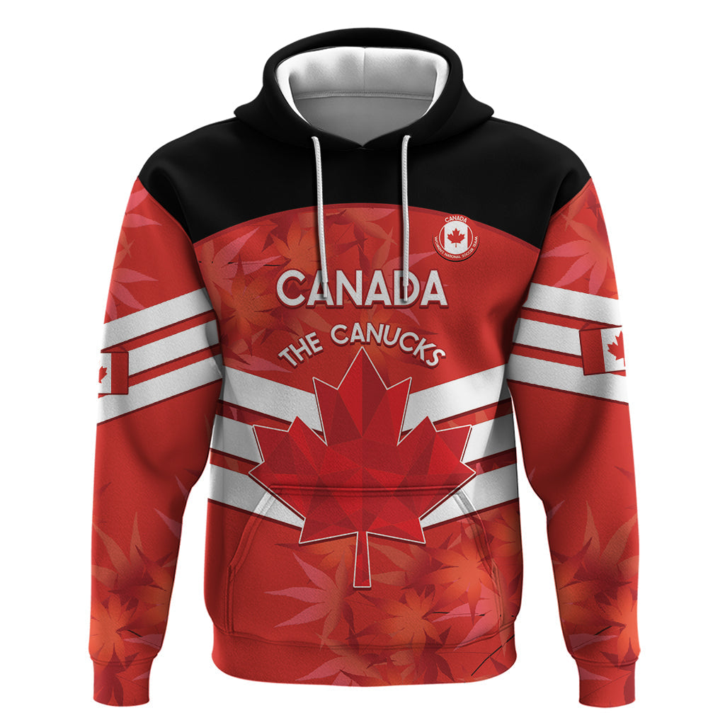 Custom Canada Soccer Hoodie Summer 2024 Go Champions Canucks LT14