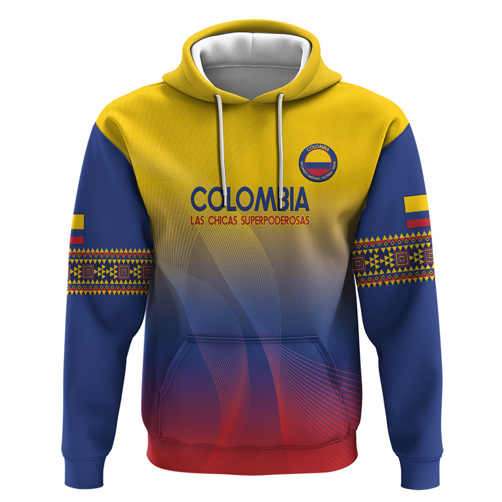 Custom Colombia Football Hoodie Summer 2024 Las Chicas Superpoderosas LT14
