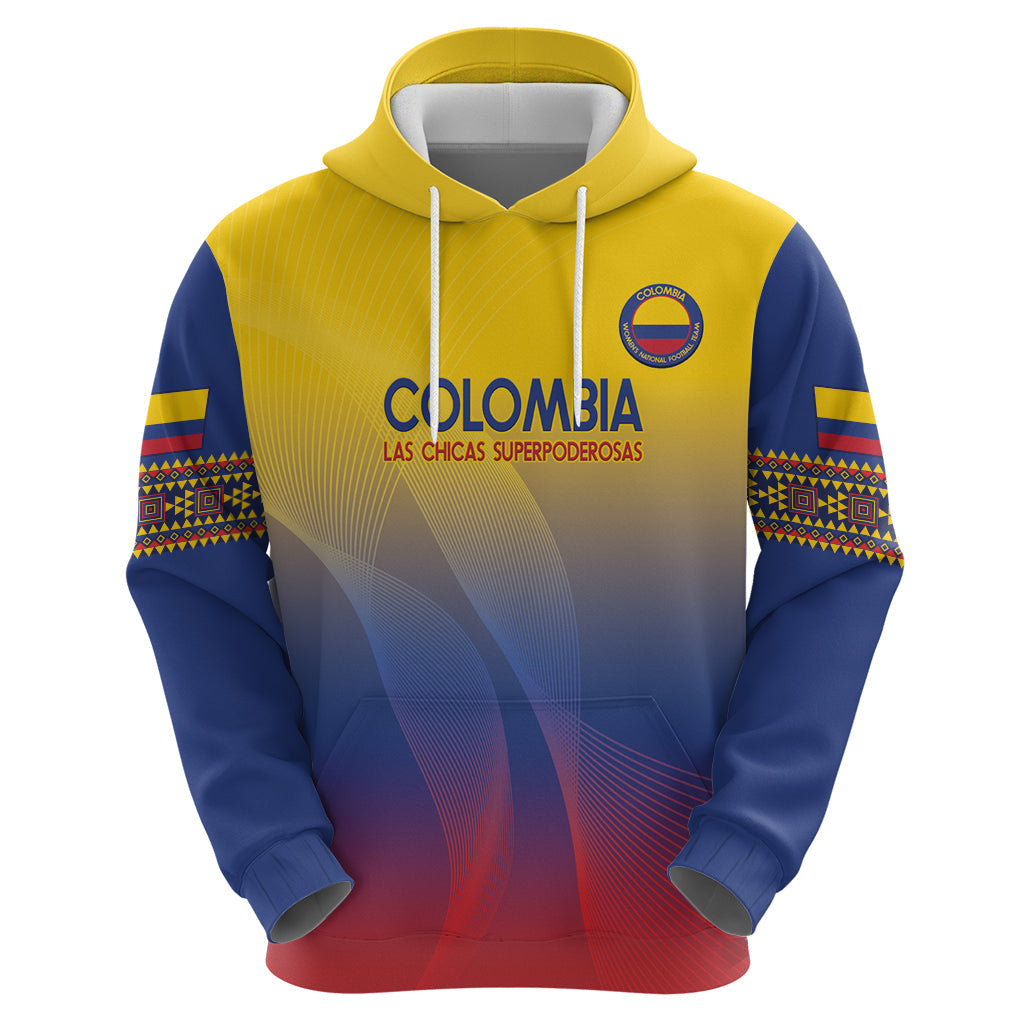Custom Colombia Football Hoodie Summer 2024 Las Chicas Superpoderosas LT14