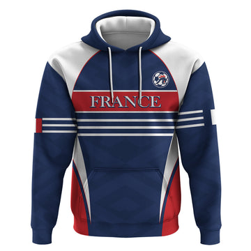 Custom France Football Hoodie Summer 2024 Les Bleues LT14