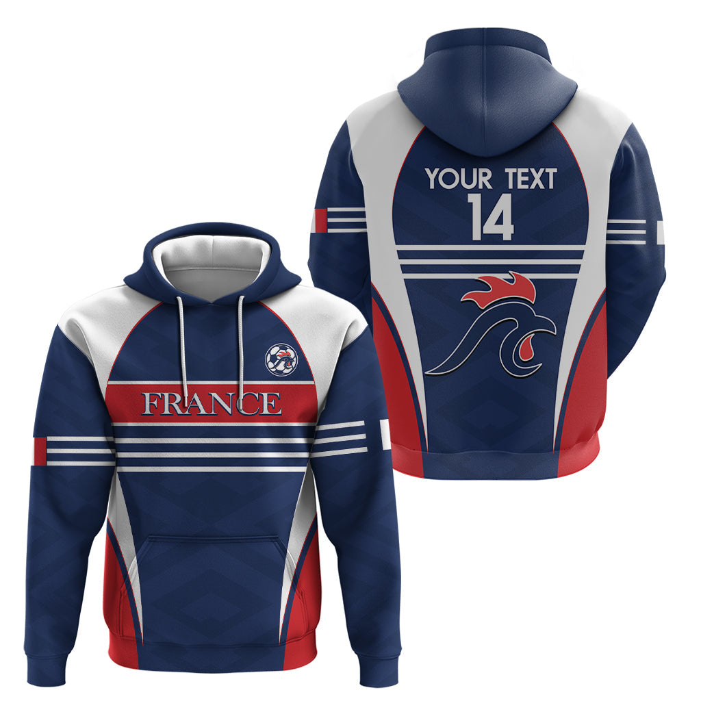 Custom France Football Hoodie Summer 2024 Les Bleues LT14