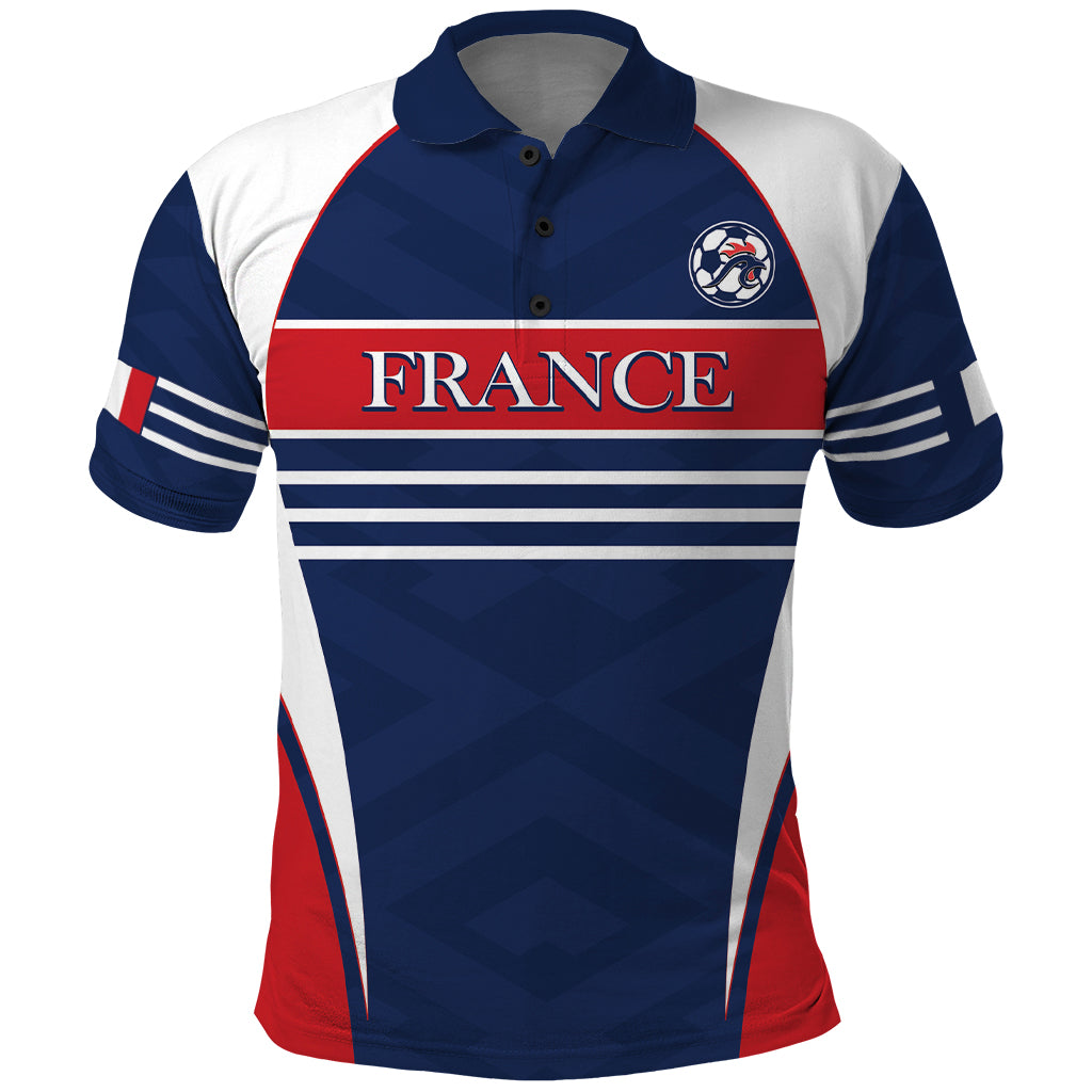 Custom France Football Polo Shirt Summer 2024 Les Bleues LT14