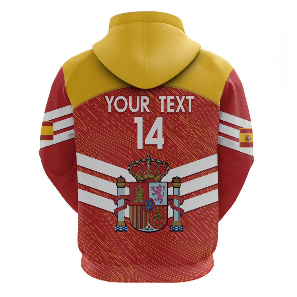 Custom Spain Football Hoodie Summer 2024 La Roja LT14