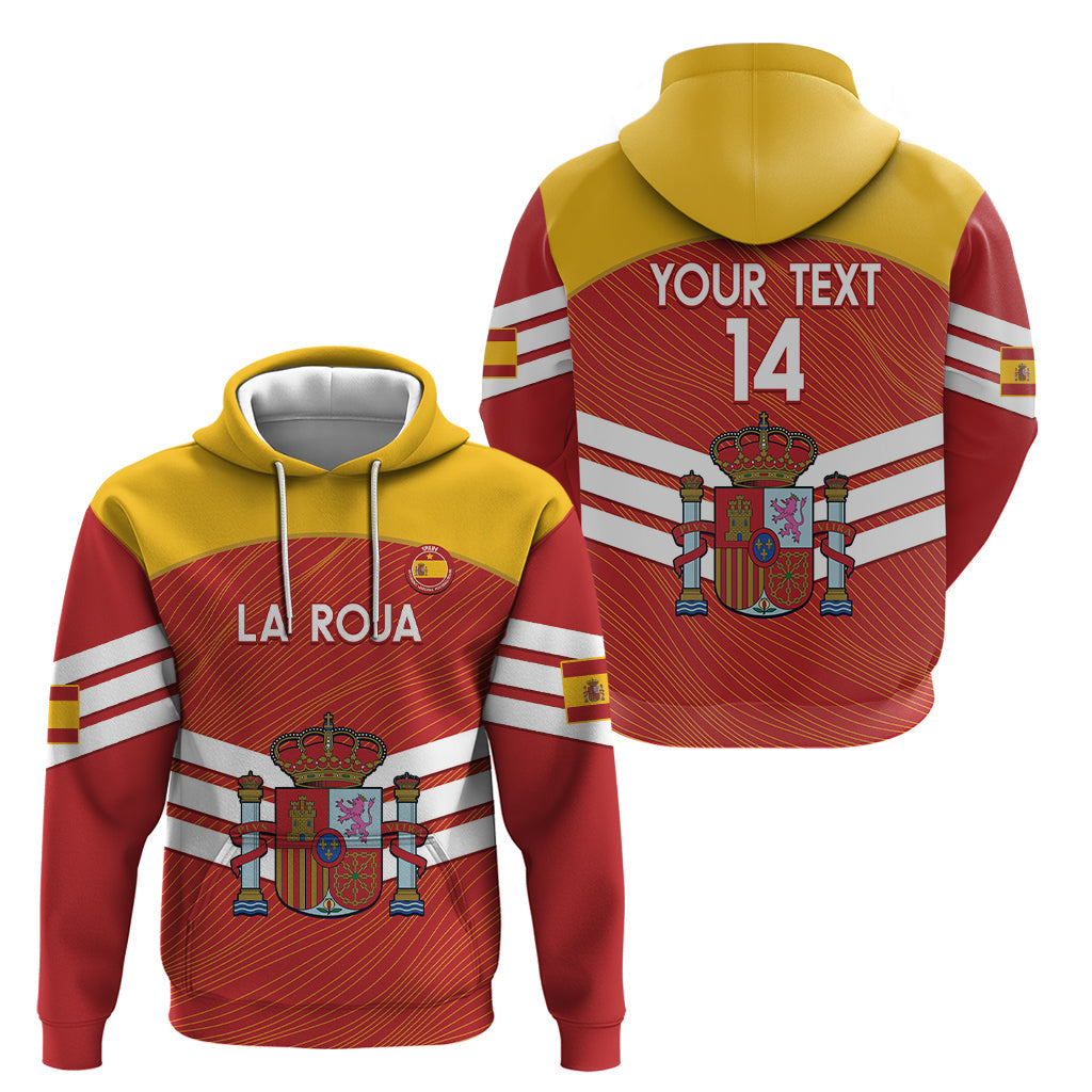 Custom Spain Football Hoodie Summer 2024 La Roja LT14
