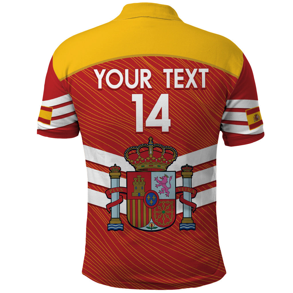 Custom Spain Football Polo Shirt Summer 2024 La Roja LT14