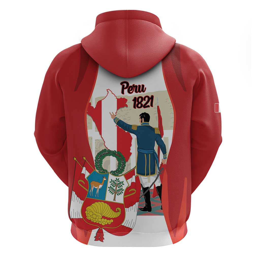 Peru Independence Day Hoodie Jose de San Martin Fiestas Patrias LT14