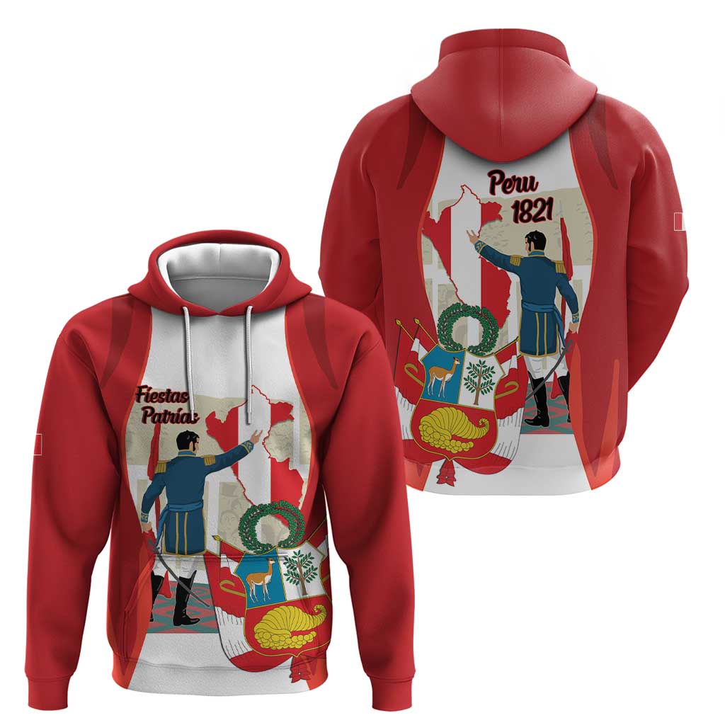 Peru Independence Day Hoodie Jose de San Martin Fiestas Patrias LT14