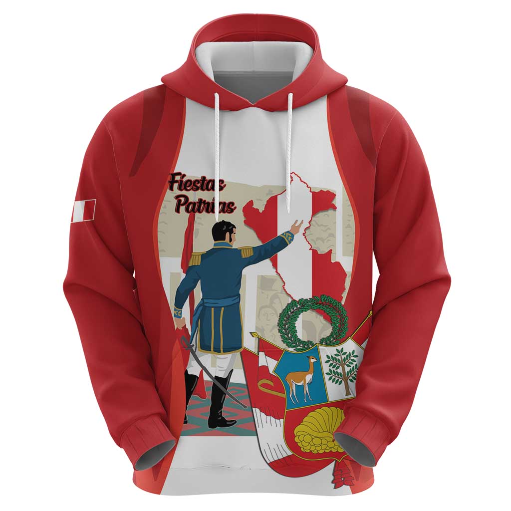 Peru Independence Day Hoodie Jose de San Martin Fiestas Patrias LT14