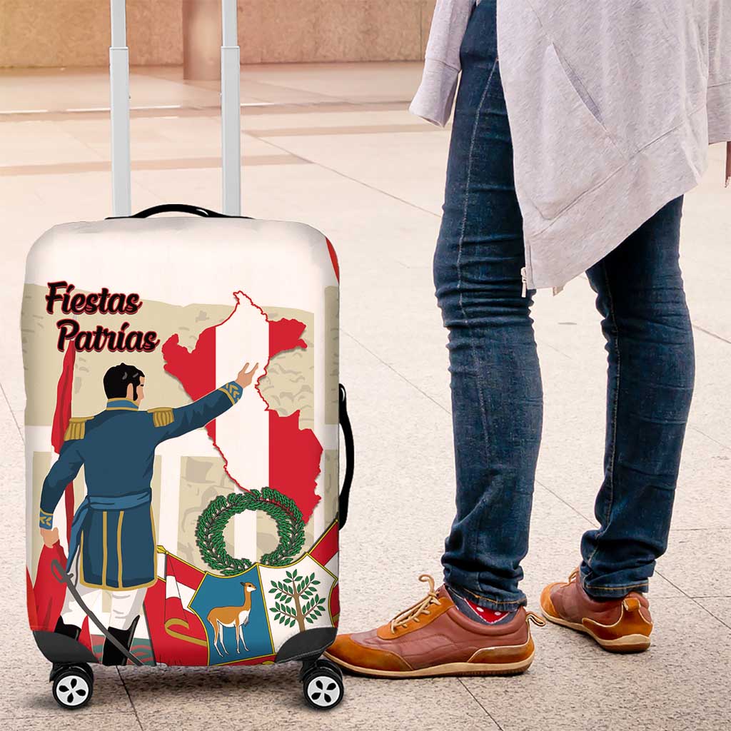 Peru Independence Day Luggage Cover Jose de San Martin Fiestas Patrias LT14