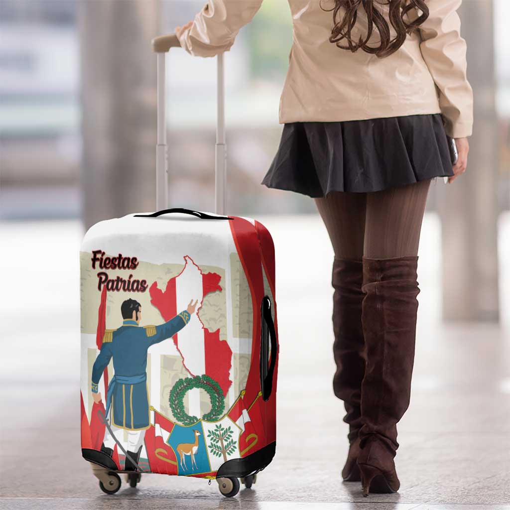 Peru Independence Day Luggage Cover Jose de San Martin Fiestas Patrias LT14