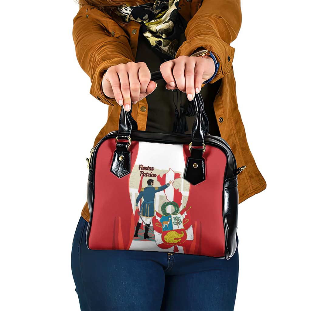 Peru Independence Day Shoulder Handbag Jose de San Martin Fiestas Patrias LT14