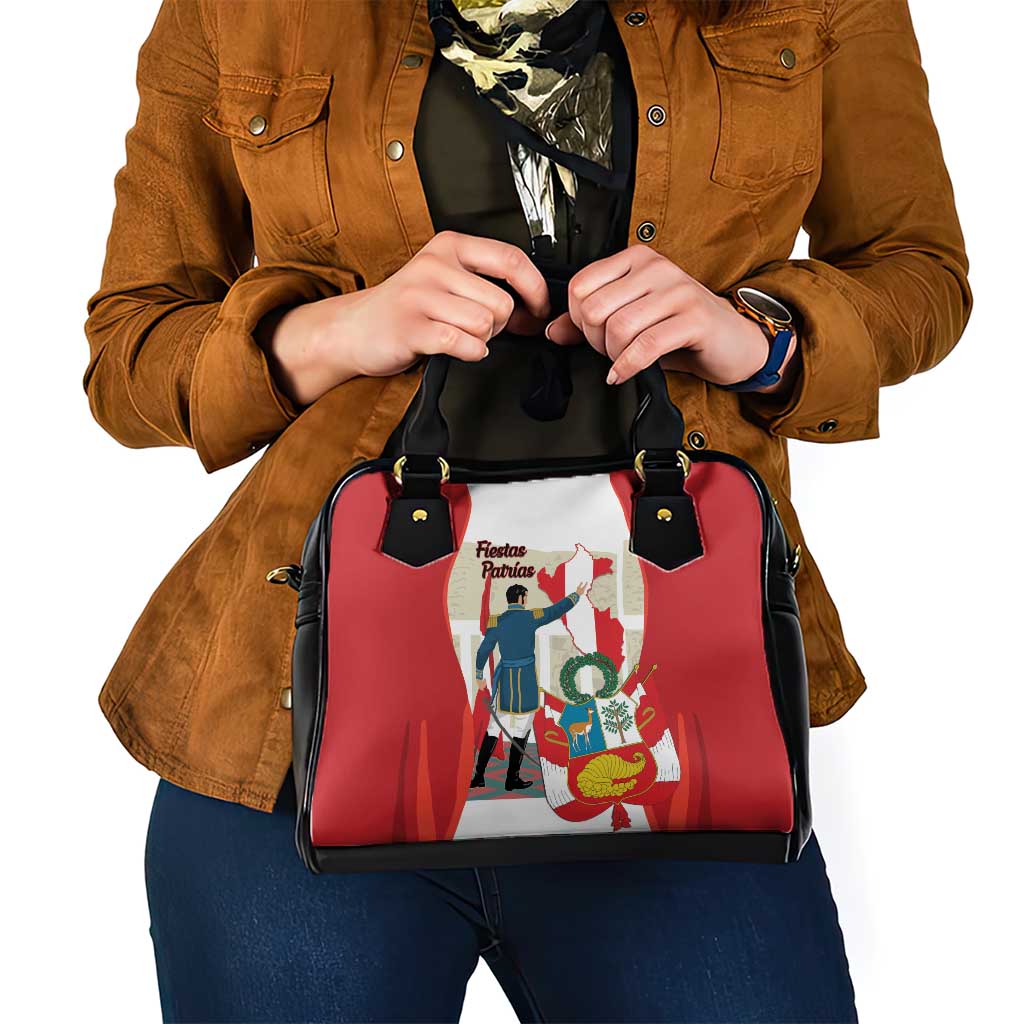 Peru Independence Day Shoulder Handbag Jose de San Martin Fiestas Patrias LT14