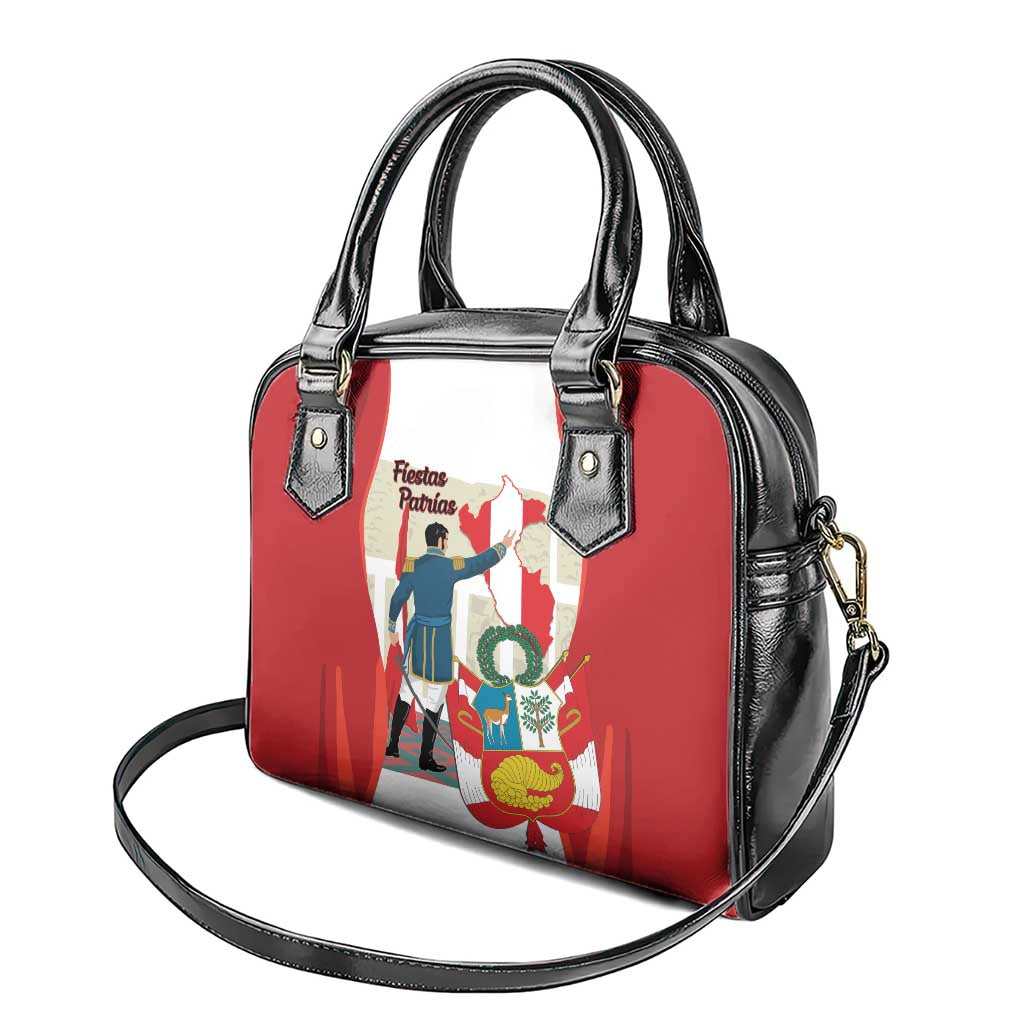 Peru Independence Day Shoulder Handbag Jose de San Martin Fiestas Patrias LT14