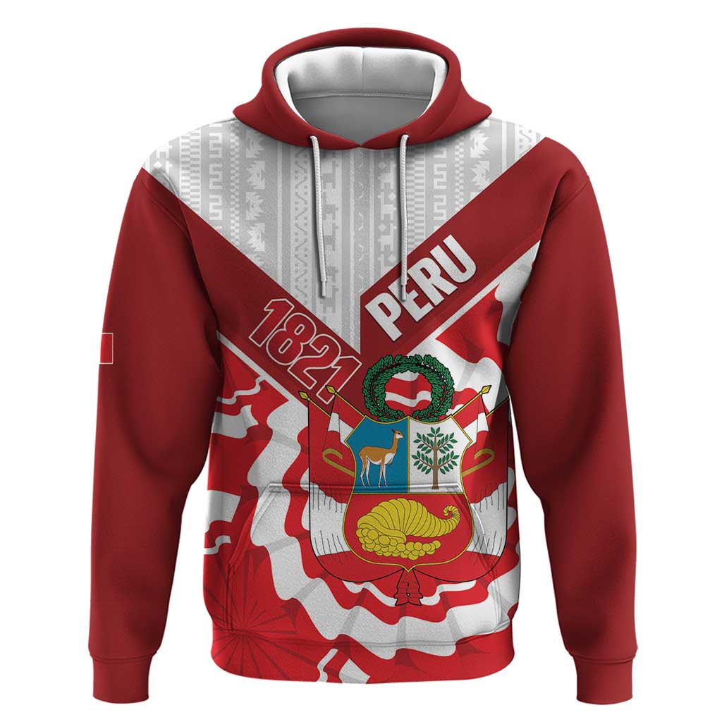 Peru 1821 Proud Hoodie National Day Peruvian Pattern LT14