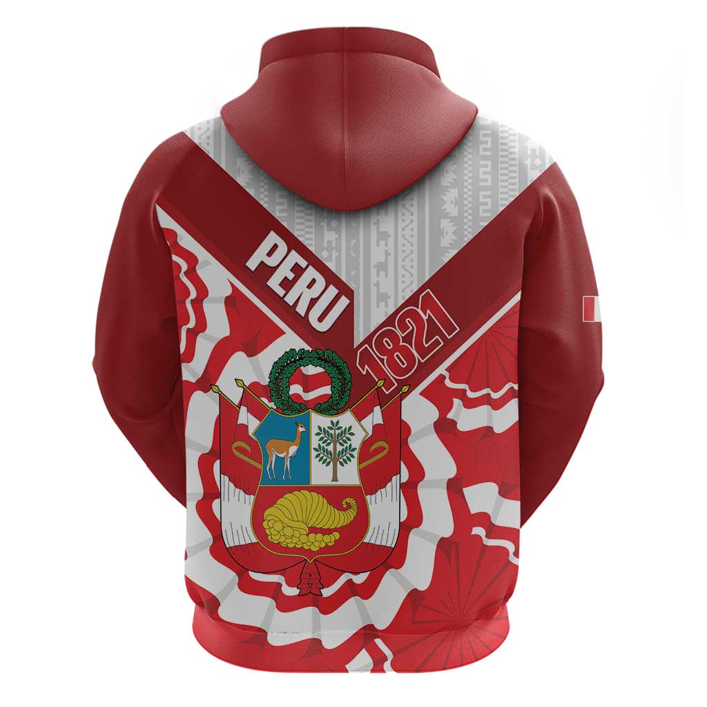 Peru 1821 Proud Hoodie National Day Peruvian Pattern LT14