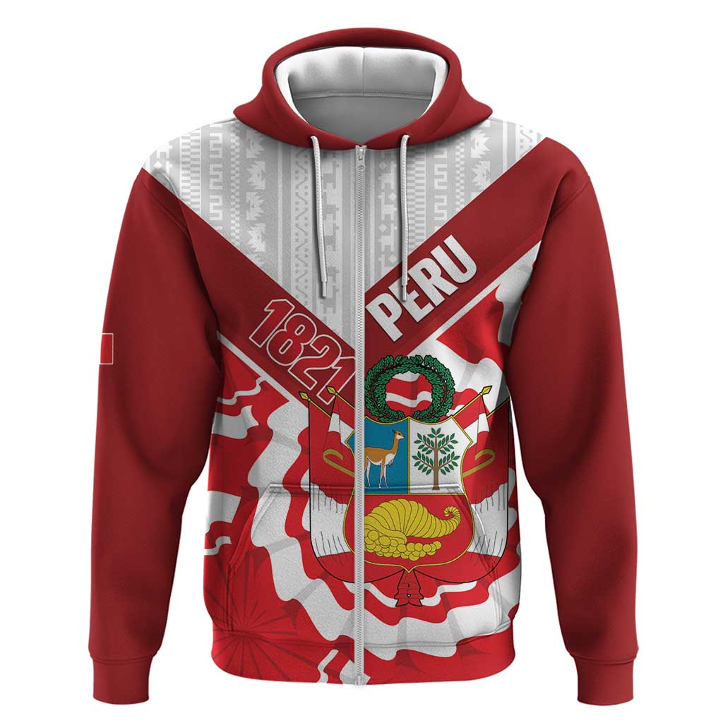 Peru 1821 Proud Hoodie National Day Peruvian Pattern LT14