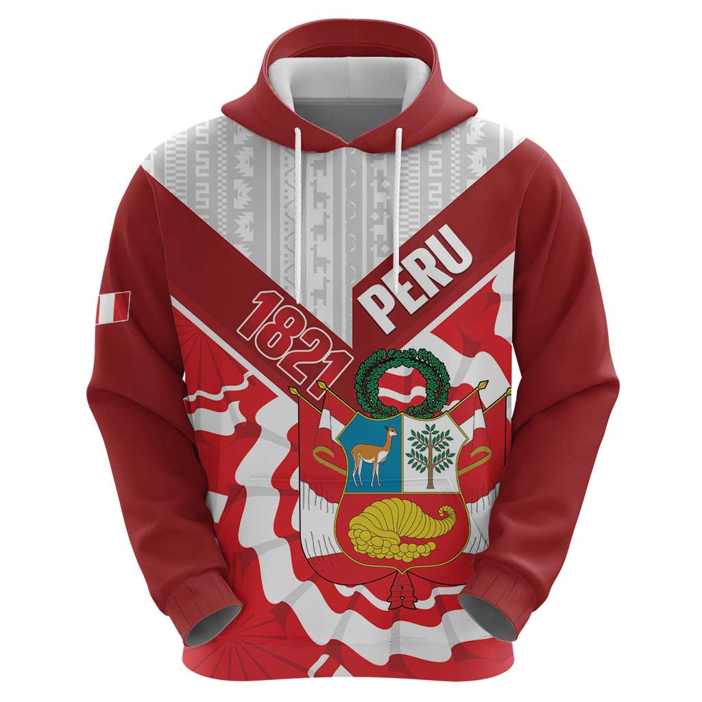 Peru 1821 Proud Hoodie National Day Peruvian Pattern LT14
