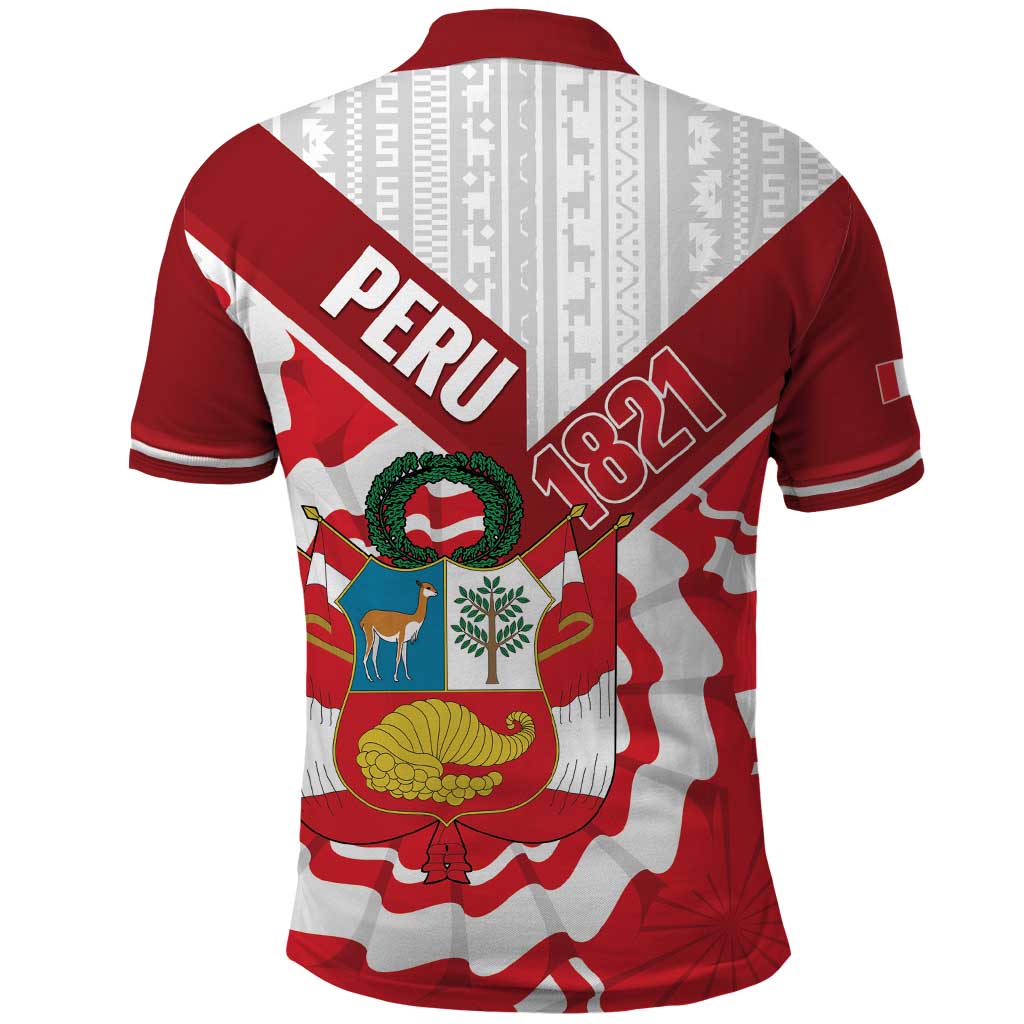 Peru 1821 Proud Polo Shirt National Day Peruvian Pattern LT14