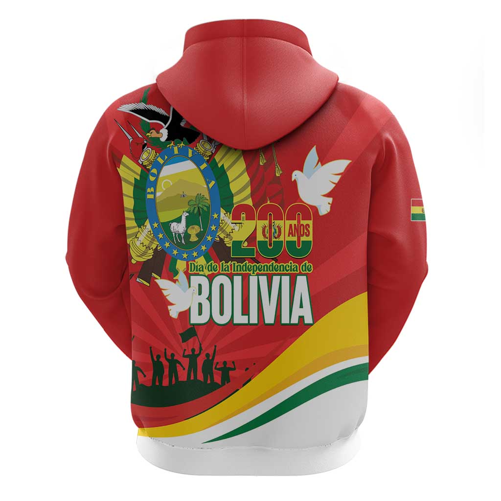 Bolivia Independence Day Hoodie 200 Anos Dia de la Independencia LT14
