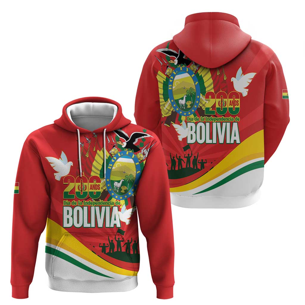 Bolivia Independence Day Hoodie 200 Anos Dia de la Independencia LT14