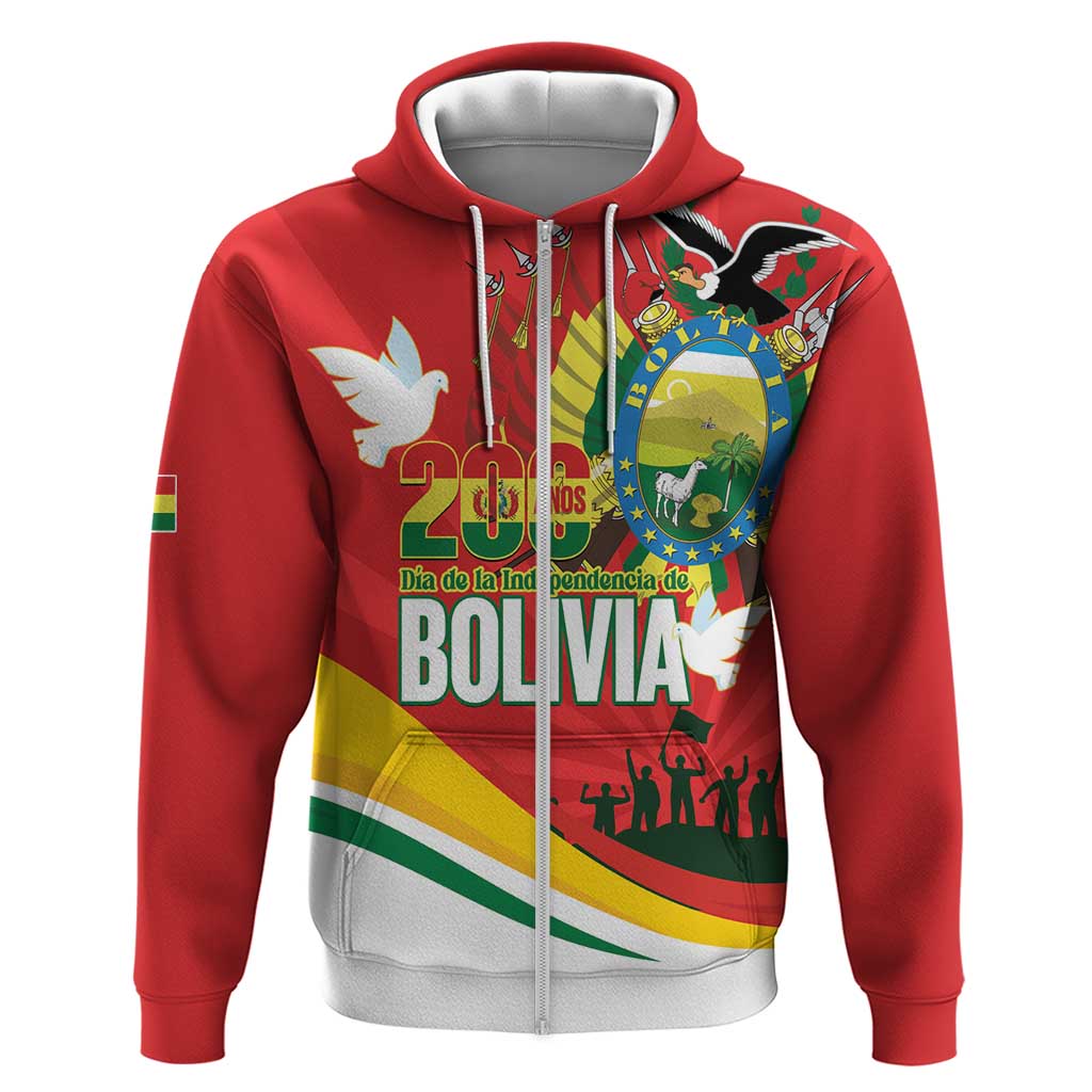 Bolivia Independence Day Hoodie 200 Anos Dia de la Independencia LT14