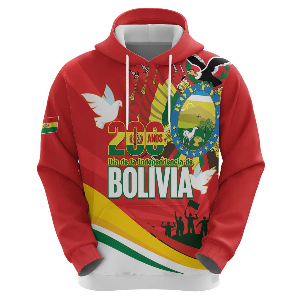 Bolivia Independence Day Hoodie 200 Anos Dia de la Independencia LT14
