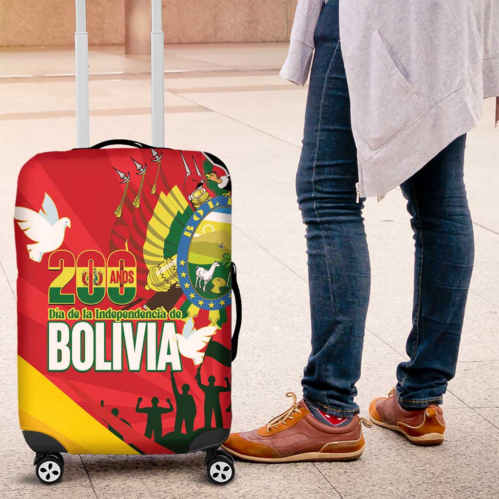 Bolivia Independence Day Luggage Cover 200 Anos Dia de la Independencia LT14