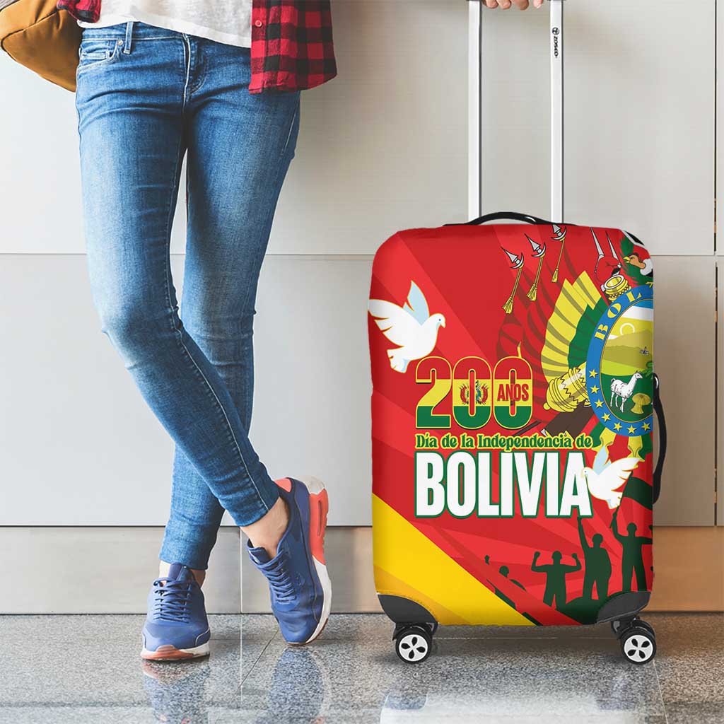 Bolivia Independence Day Luggage Cover 200 Anos Dia de la Independencia LT14