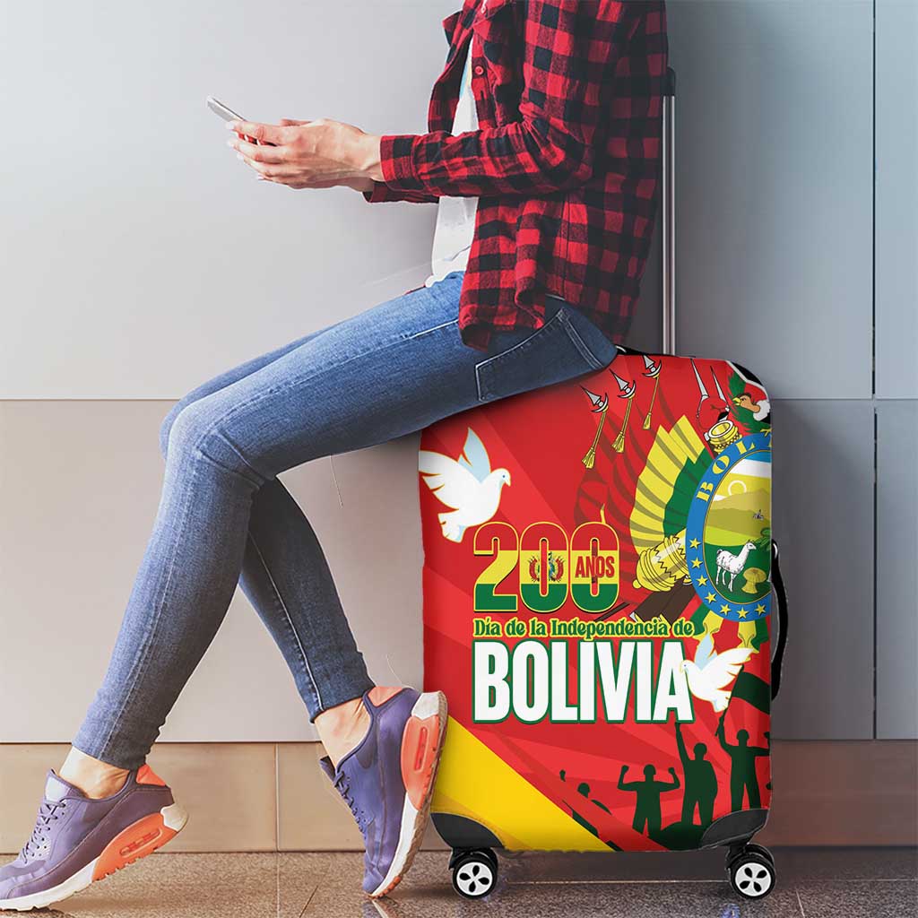 Bolivia Independence Day Luggage Cover 200 Anos Dia de la Independencia LT14