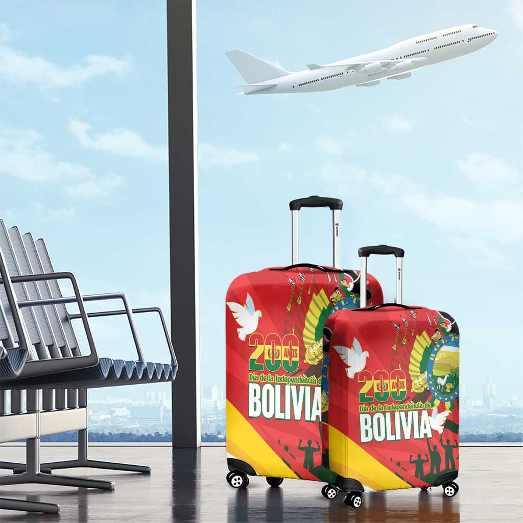 Bolivia Independence Day Luggage Cover 200 Anos Dia de la Independencia LT14