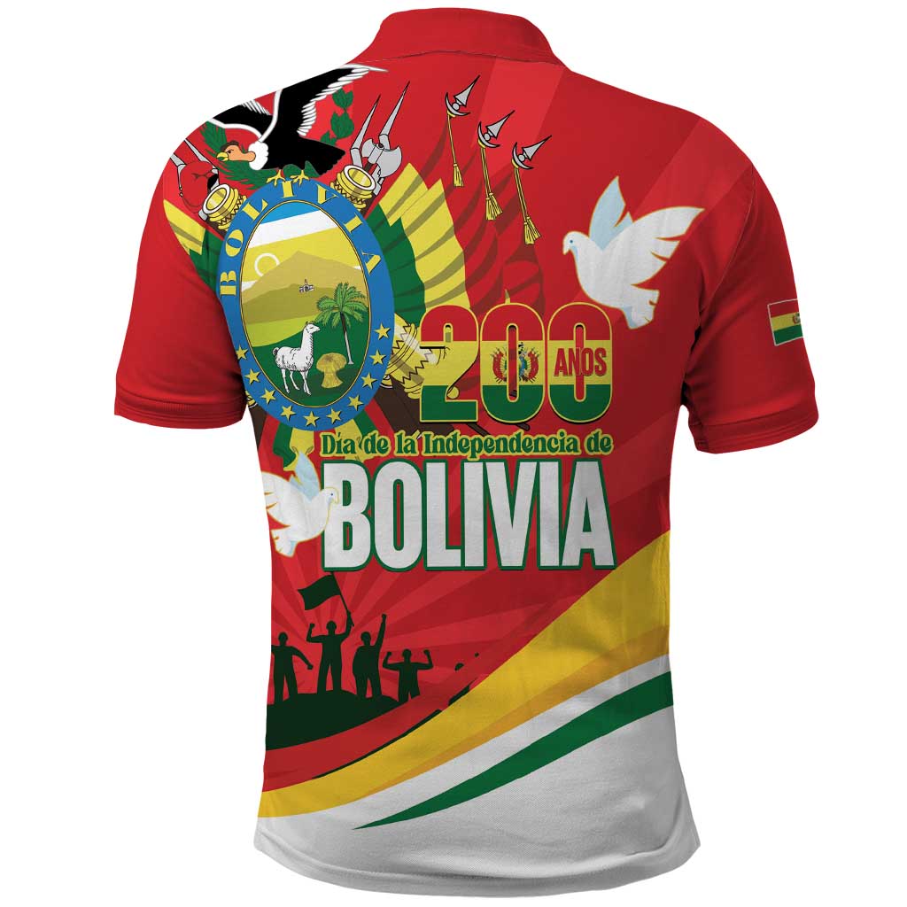 Bolivia Independence Day Polo Shirt 200 Anos Dia de la Independencia LT14