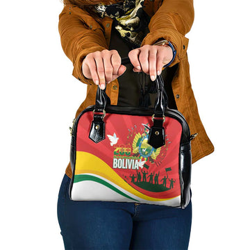 Bolivia Independence Day Shoulder Handbag 200 Anos Dia de la Independencia LT14