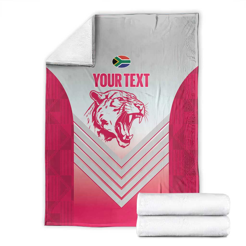 South Africa Rugby Custom Blanket Come On Puma African Pattern LT14