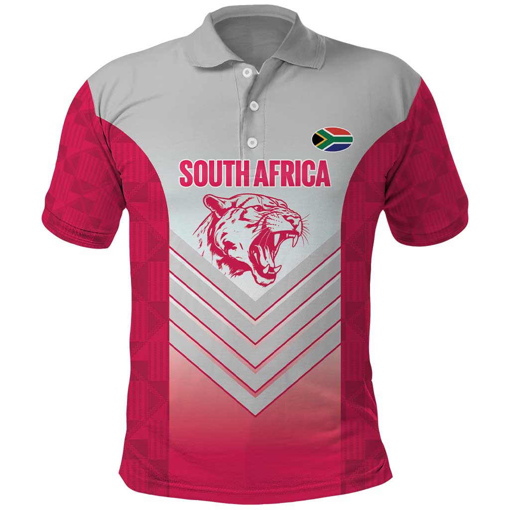 South Africa Rugby Custom Polo Shirt Come On Puma African Pattern LT14