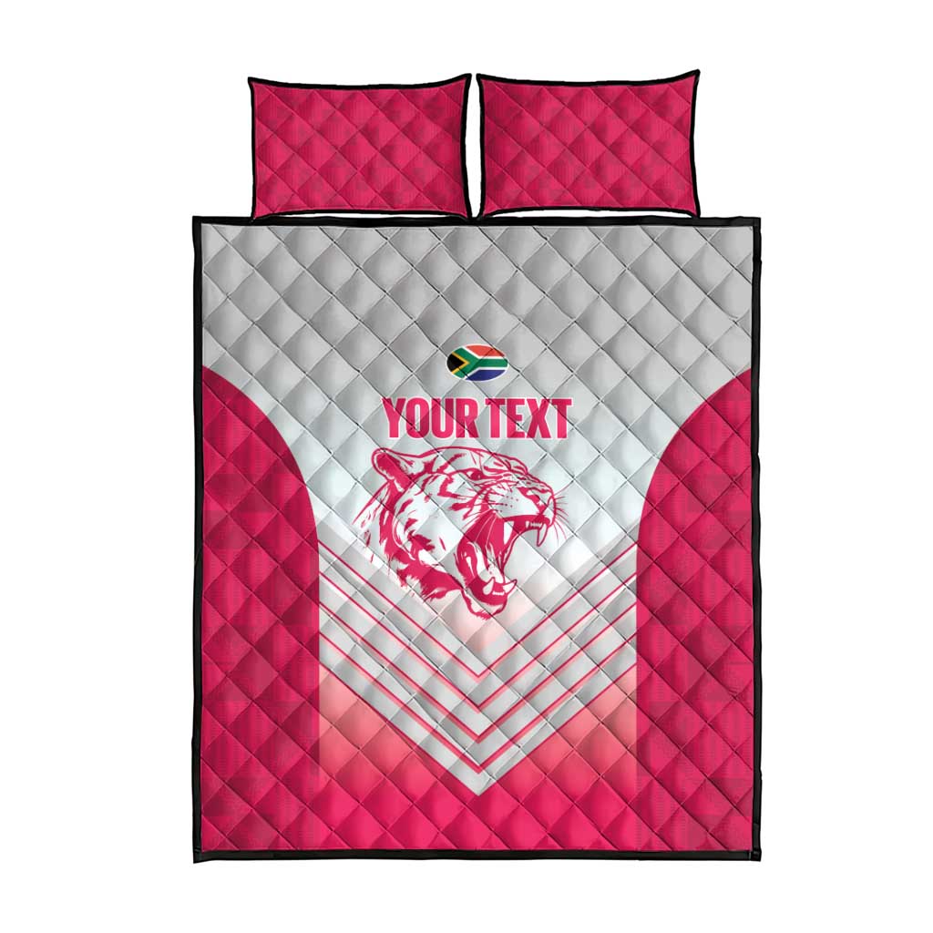 South Africa Rugby Custom Quilt Bed Set Come On Puma African Pattern LT14