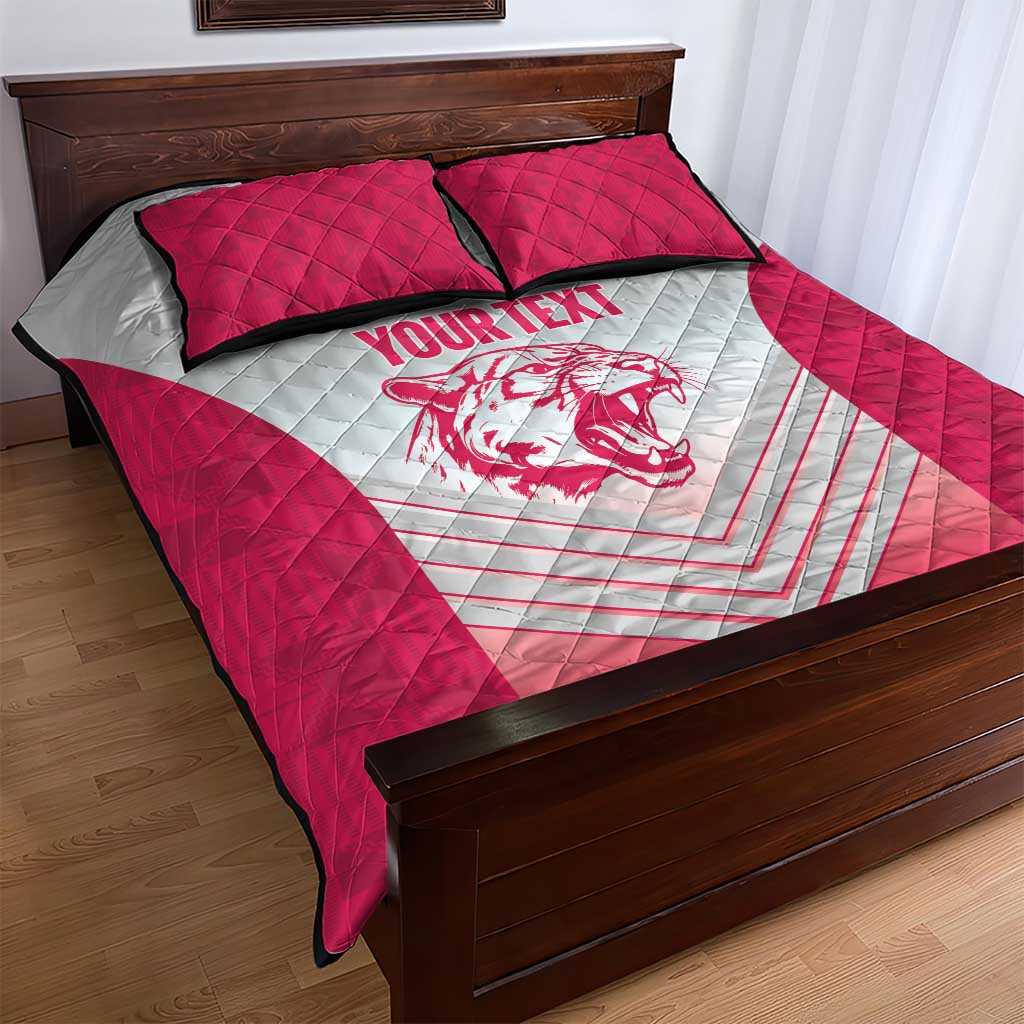 South Africa Rugby Custom Quilt Bed Set Come On Puma African Pattern LT14